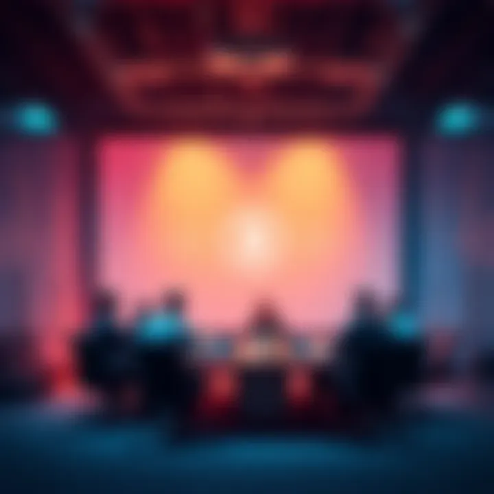 A group of Coinbase representatives meeting in a conference room, discussing strategies to protect revenue from USDC amid regulatory changes.