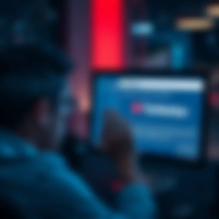 A frustrated person looking at a computer screen displaying error messages from Cointracker and Turbotax