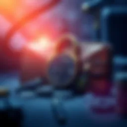 A cold wallet for cryptocurrency secured with a lock, representing safety for digital assets.