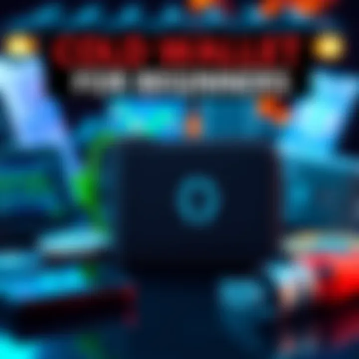 A variety of cold wallets displayed, including Trezor Safe 5, showing their designs and features for securing cryptocurrency.