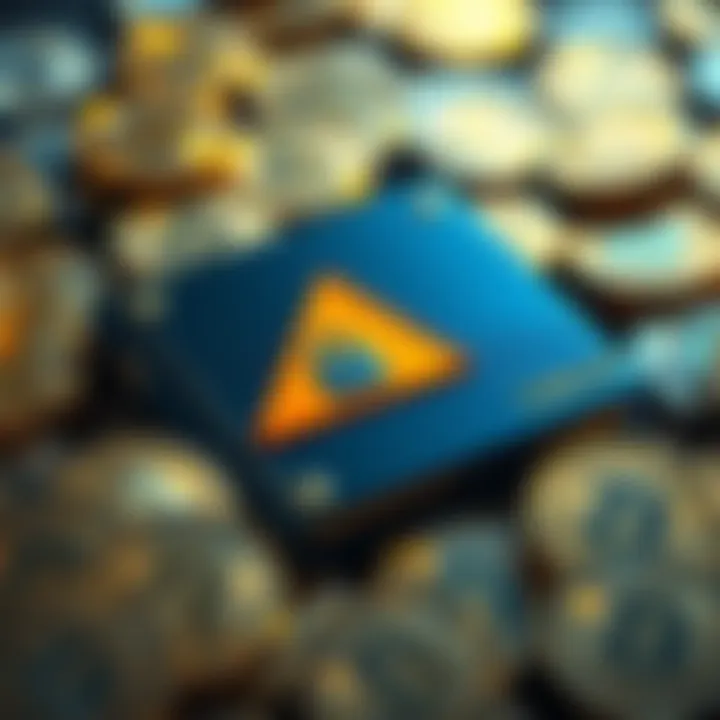 A visual of a Coldcard wallet with caution symbols indicating a security vulnerability risk, surrounded by Bitcoin coins.