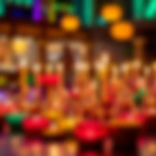 A collection of brightly colored godcandles lit on a table, creating a warm and inviting atmosphere