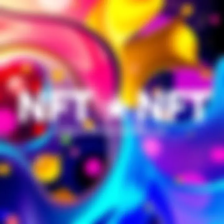 A vibrant NFT with clean linework showcasing abstract shapes and colors, inviting viewers to appreciate its artistic design.