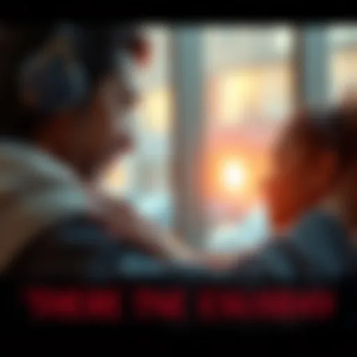 A person comforting another with a gentle touch, symbolizing support and connection during tough times.