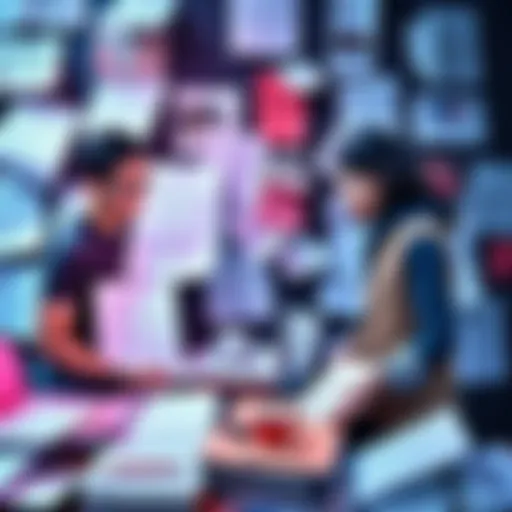 A cluttered landing page with excessive text, long forms, and distracting elements, illustrating poor design choices that hinder user experience.