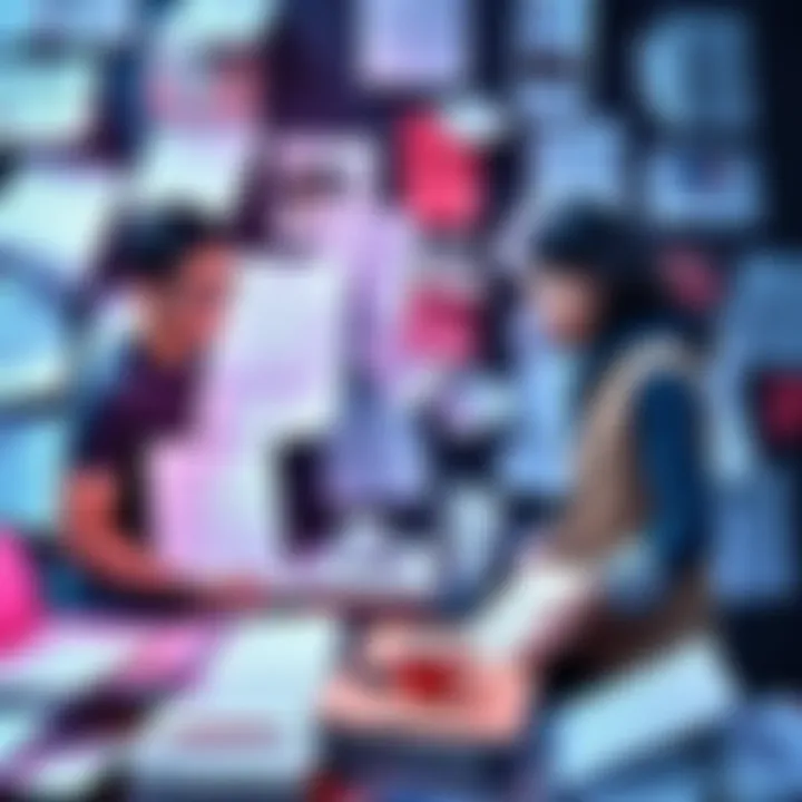 A cluttered landing page with excessive text, long forms, and distracting elements, illustrating poor design choices that hinder user experience.