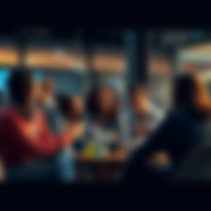 A group of people sitting together sharing thoughts and feelings in a community setting