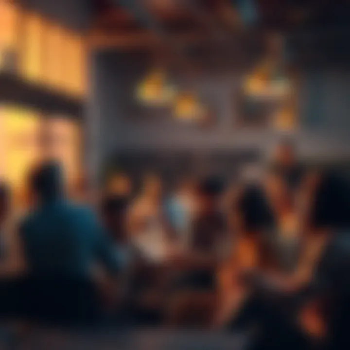 People engaged in a lively discussion about the meaning of 'Got One' in a community setting