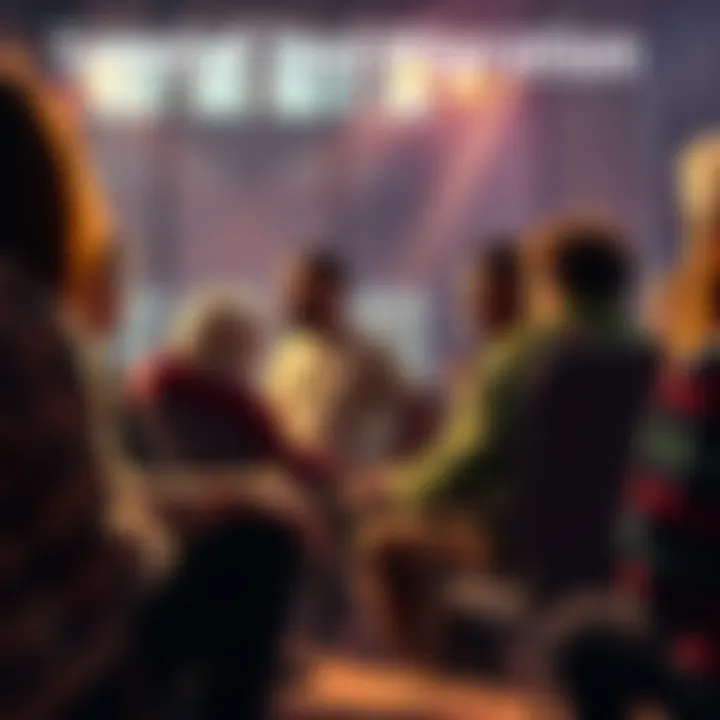 A group of people discussing the timeline and experiences related to the 2nd migration in a community setting