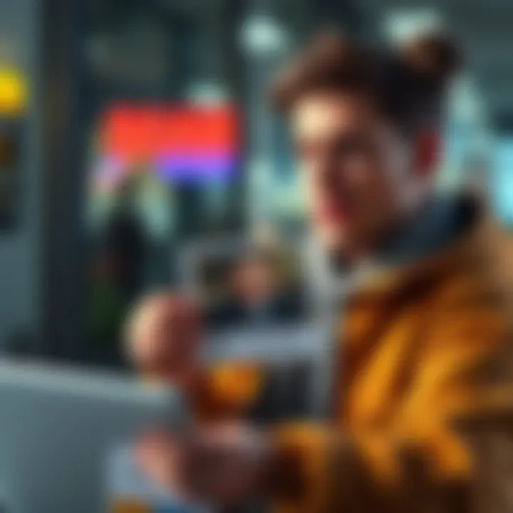 A concerned community member sharing information about a scammer to raise awareness, with a focus on a picture of the scammer displayed prominently.