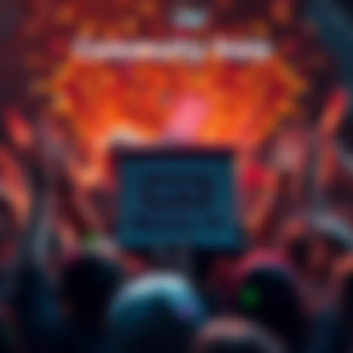 A graphic showing a ballot box surrounded by people celebrating the results of the ACH Supply Framework vote.