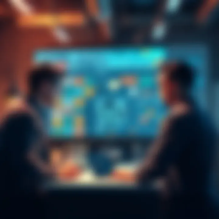 Company Outgrowing WordPress A frustrated business team looking at a cluttered WordPress dashboard filled with plugins and complex workflows