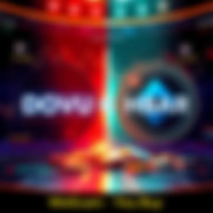 Side-by-side display of DOVU and HBAR tokens with charts and user comments