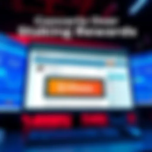 A computer screen showing a forum discussing staking rewards issues after TheShire update