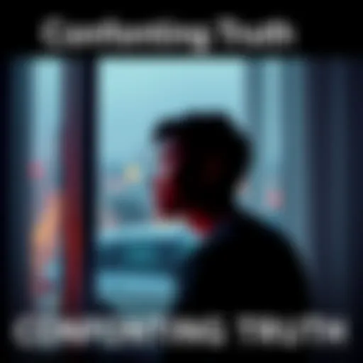 A person looking thoughtfully out a window, reflecting on their life decisions, symbolizing the emotional impact of facing reality.