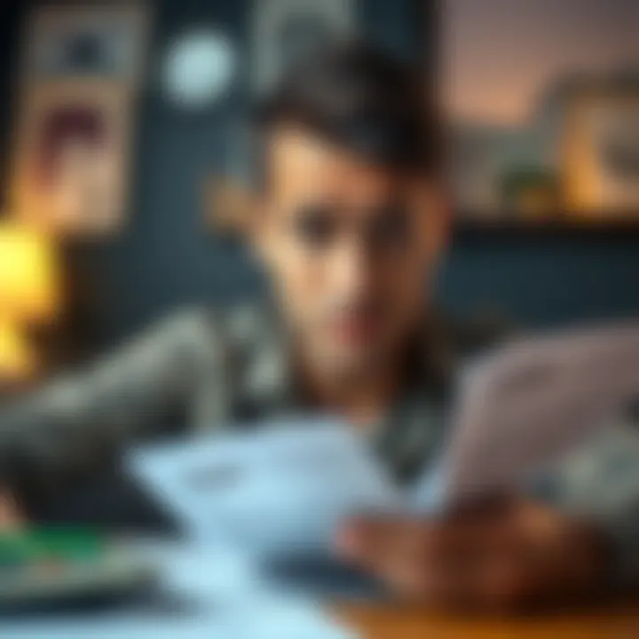 Person looking confused about loan options A person appears puzzled while reviewing documents related to loan rejections, surrounded by papers and a calculator, symbolizing financial stress.