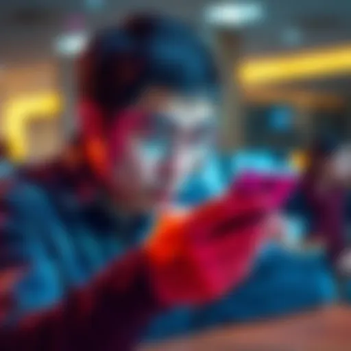 A person looking puzzled while checking their smartphone, showing an account balance of zero despite having cash available.