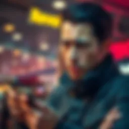 A person looking puzzled while holding a smartphone, showing concern over a financial app, with a background hinting at banking and crypto transactions.