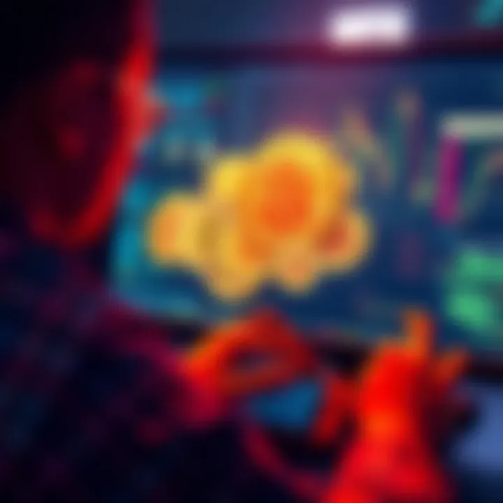 A person managing their Bitcoin wallet on a computer screen, showing multiple UTXOs being combined into one for better management.