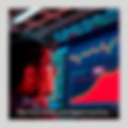 Individual looking at investment charts with a thoughtful expression