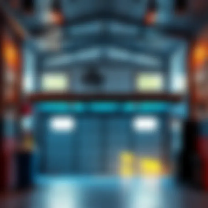 A garage with a fan and open windows to improve airflow and reduce heat