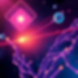 Concept illustration showing the transition of Cosmos ATOM from inflationary to revenue-centric model, highlighting cash flow and value for holders.