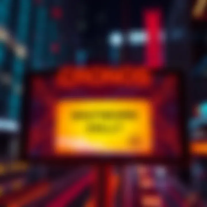 Cronos Network Halt Announcement A digital display showing Cronos network shutdown alert after a $75 million exploit.