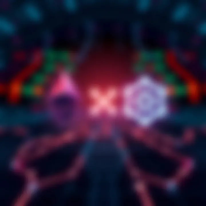 A graphic showing Ethereum and Solana logos connected with arrows, symbolizing cross-chain swaps on decentralized exchanges