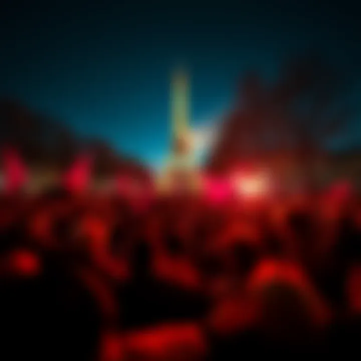 People gathered in France celebrating a significant event with excitement and joy