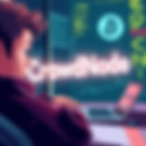 Illustration showing a person looking worried with a laptop displaying CrowdNode's staking services being closed, symbolizing the impact of new EU regulations on stakers.