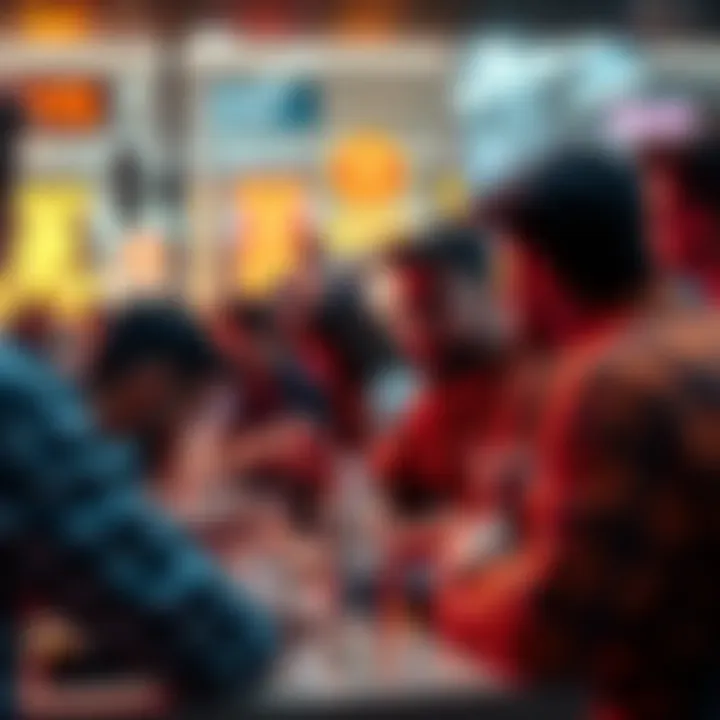People engaging in a lively discussion about cryptocurrency, sharing insights and cautioning against scams.