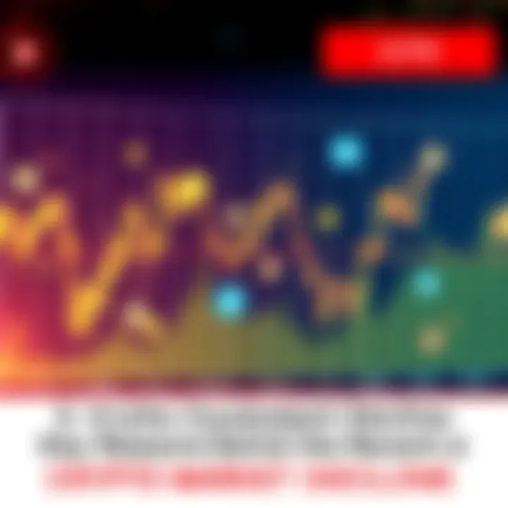 Crypto Market Decline Graph showing a downward trend in cryptocurrency prices with various coin logos