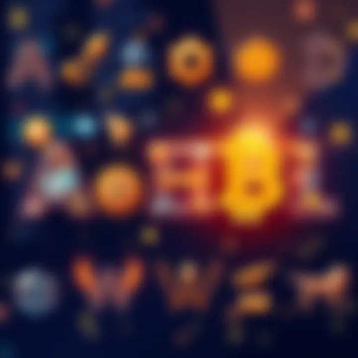 An illustration showing the letters A to Z with cryptocurrency symbols and icons representing various crypto projects.