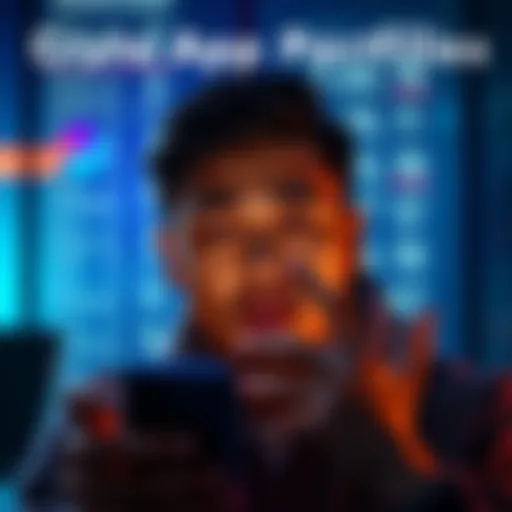 A worried person looking at a smartphone with a dark screen showing missing portfolio data, expressing concern about investment safety.