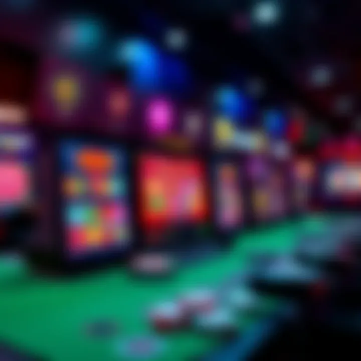 A user-friendly interface showing a crypto casino with colorful slots and game options, highlighting bonuses and easy access to funds.