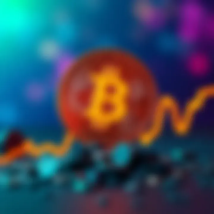 A digital representation of a cryptocurrency stuck at 6 cents, with a downward trend line in the background.