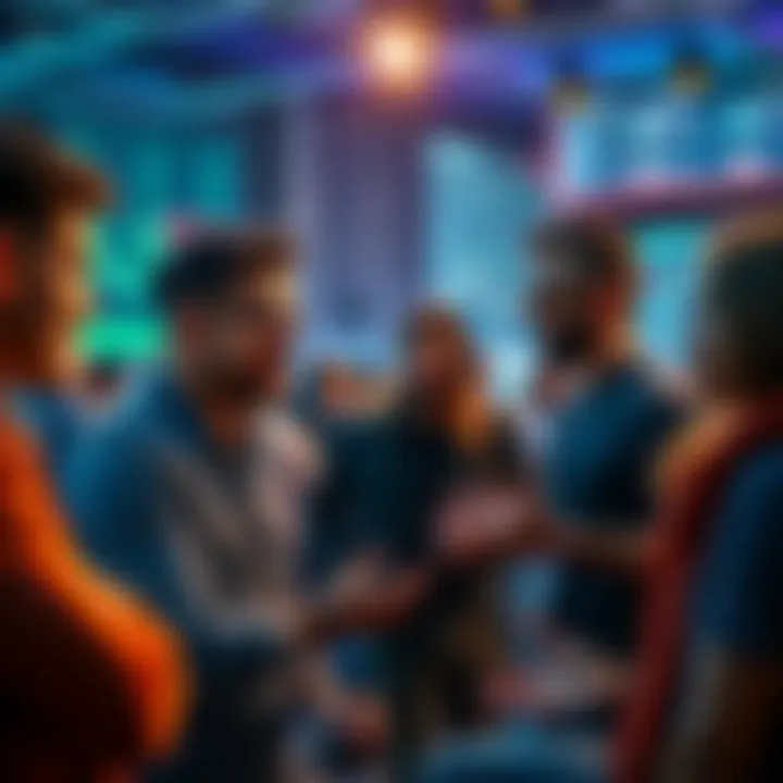 People engaged in a lively discussion about DeFi and Ethereum, sharing insights and trading strategies in a digital forum setting.