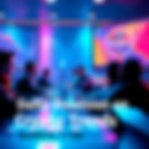 People engaging in a vibrant online forum discussing cryptocurrency trends and tips