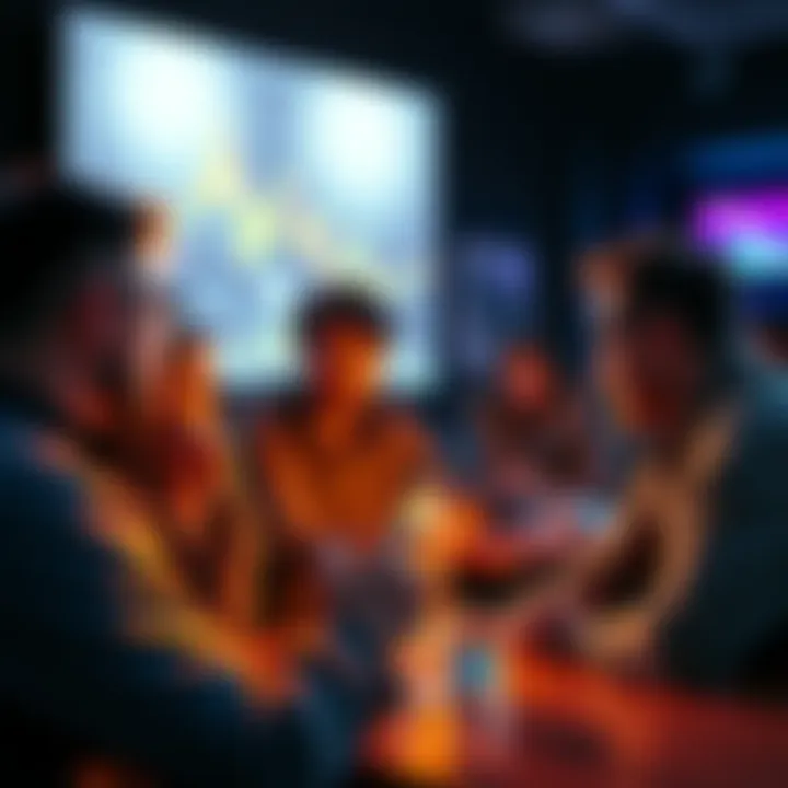 People participating in a cryptocurrency discussion, sharing insights and guidelines for safety.