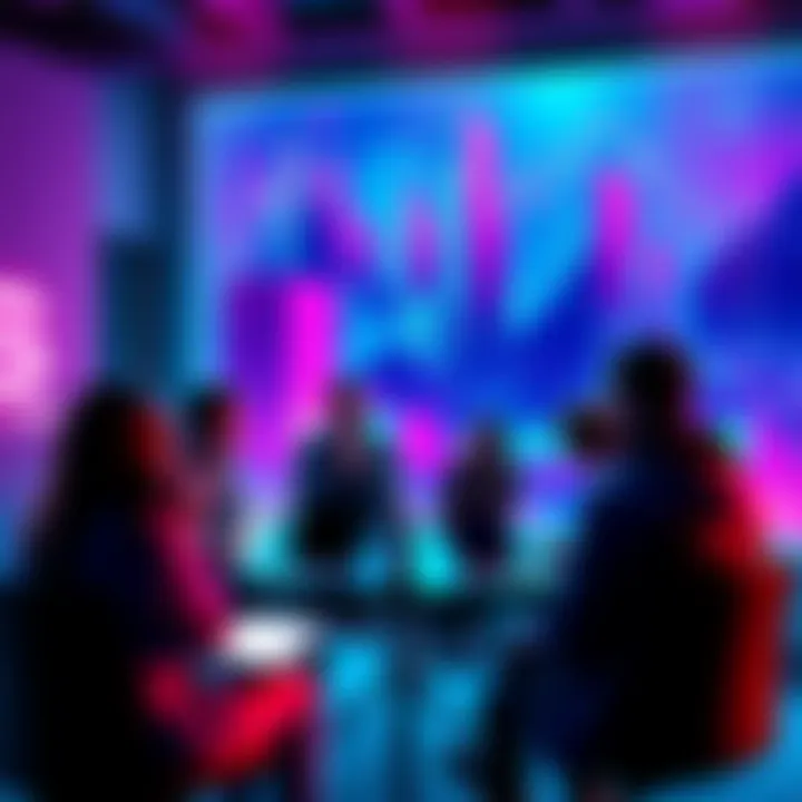 People discussing cryptocurrency trends and tips in a group setting