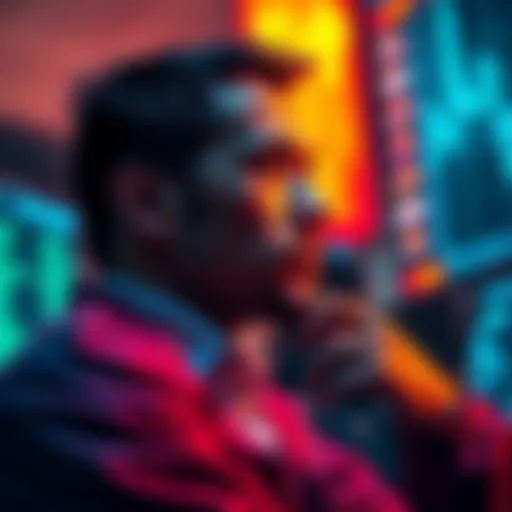 Crypto Exchange Safety A trader contemplating the safety of keeping cryptocurrency on exchanges, highlighting concerns over exchange security