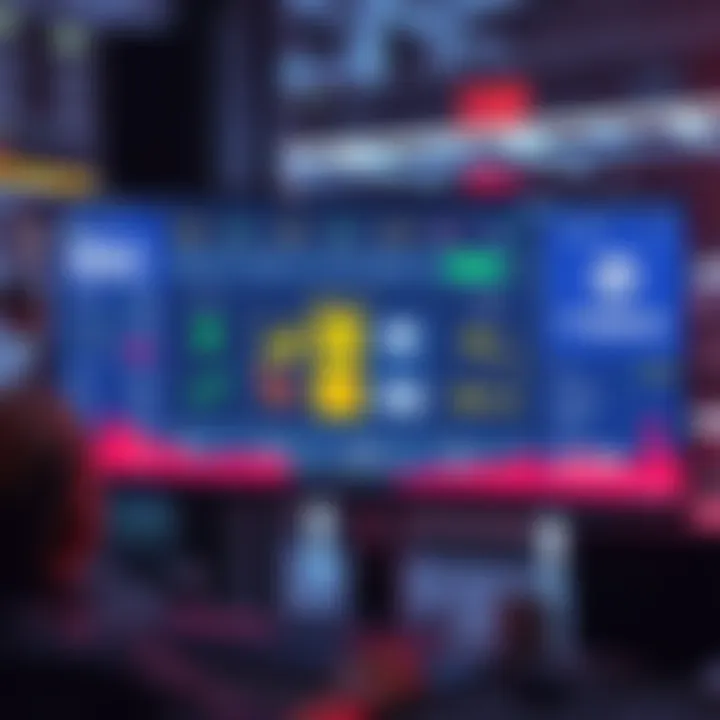 A computer screen displaying multiple cryptocurrency exchange platforms with altcoins like XEC, ACT1, and DigiByte featured prominently.