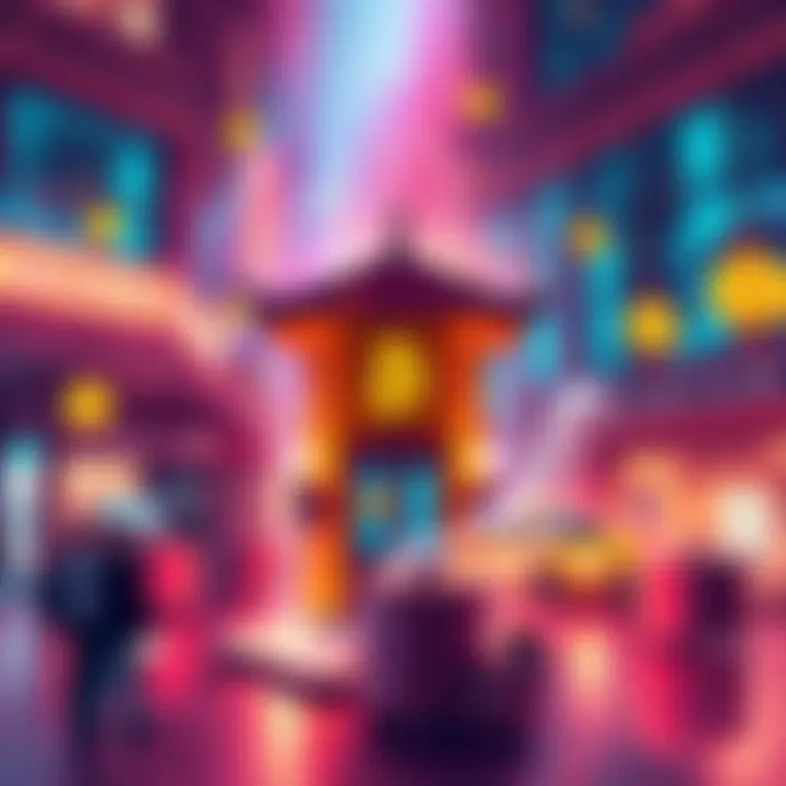 Illustration of traditional finance merging with cryptocurrency operations, symbolizing 24/7 access to financial services.