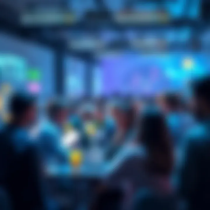Crypto Forums Discussion People engaging in lively discussions about cryptocurrencies in online forums