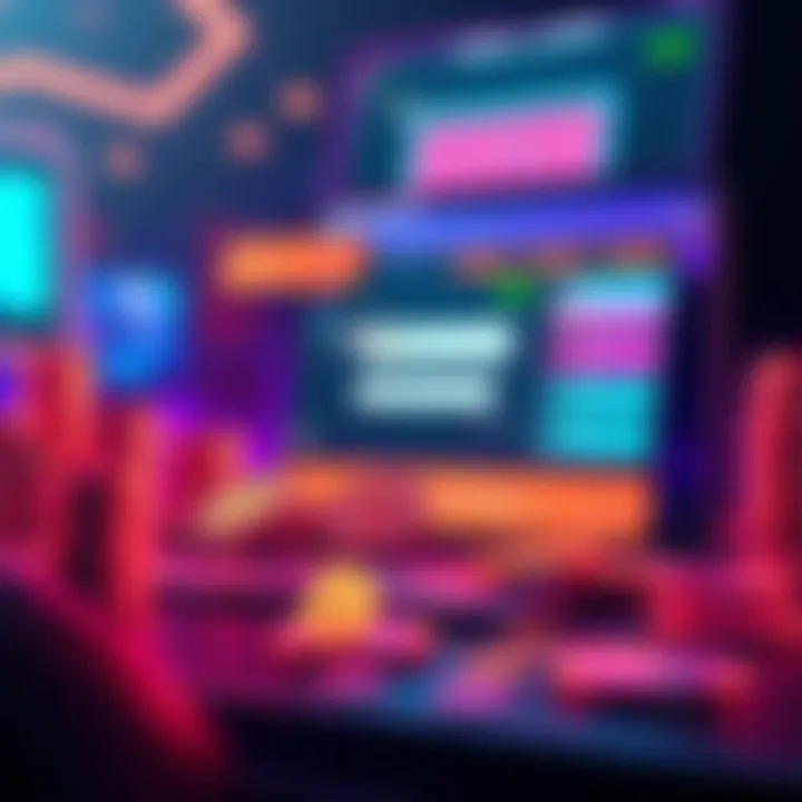 A digital representation of a sleek crypto gambling website design focused on privacy and support, featuring coins and a chat interface.