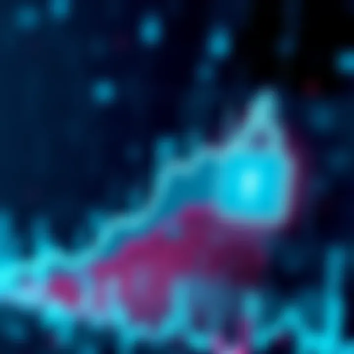 A chart showing a steep decline in crypto hacks from the previous year with a downward arrow and a lock symbol, representing security improvements in the cryptocurrency market.