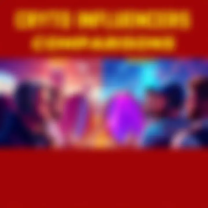 A visual comparison showing top crypto influencers giving investment advice, and others misleading followers with bad calls, highlighting their impact on the community.