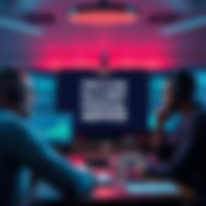 A group of crypto influencers on a video call, debating the phrase 'This Is Not Financial Advice' with charts and graphs on screens.