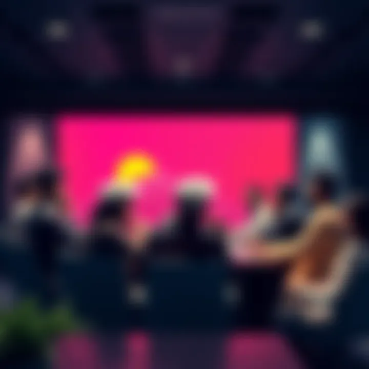A group of diverse people discussing cryptocurrency in a conference room, symbolizing the need for leadership in the crypto sector.