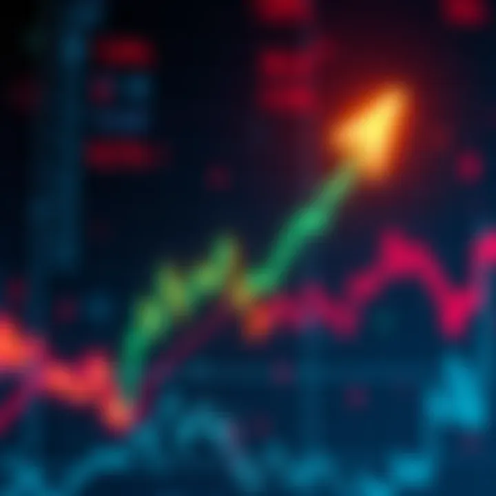 Graph showing a downward trend in cryptocurrency prices, indicating a market crash, with a faint upward arrow suggesting future recovery.